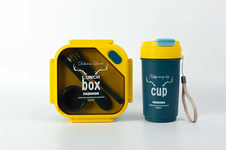 Lunch Box Set - Dark Green Yellow 2.webp