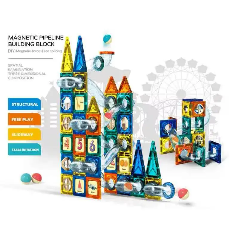 Magnetic Pipleline Building Blocks 73pcs-3.webp