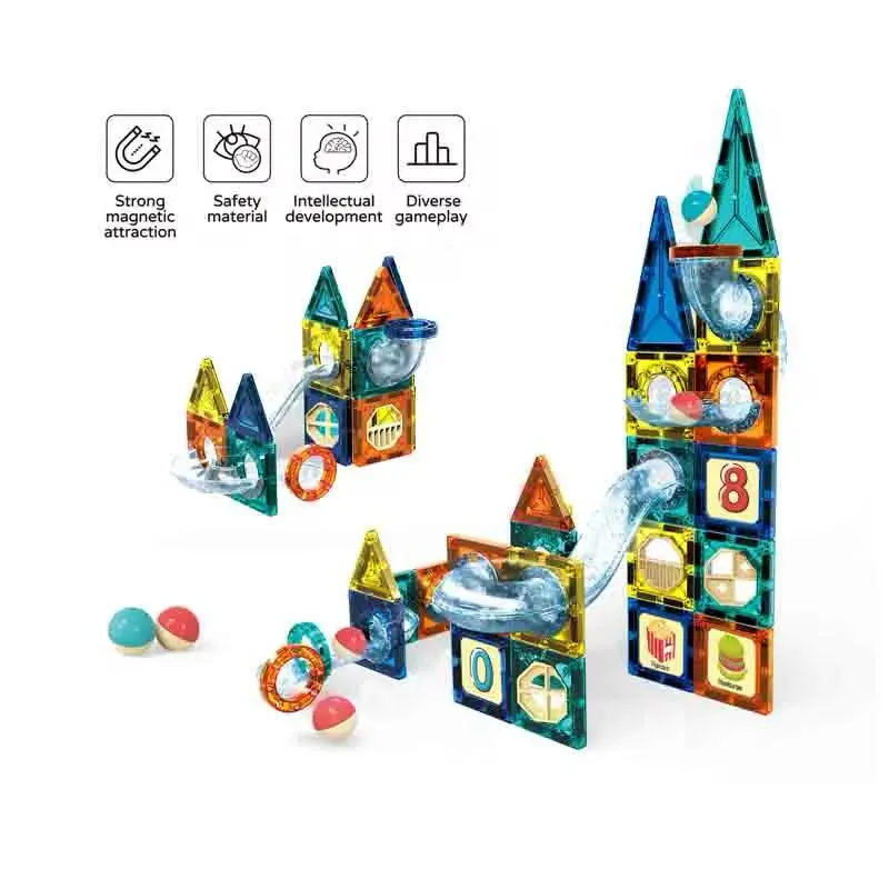 Magnetic Pipleline Building Blocks 73pcs-5.webp