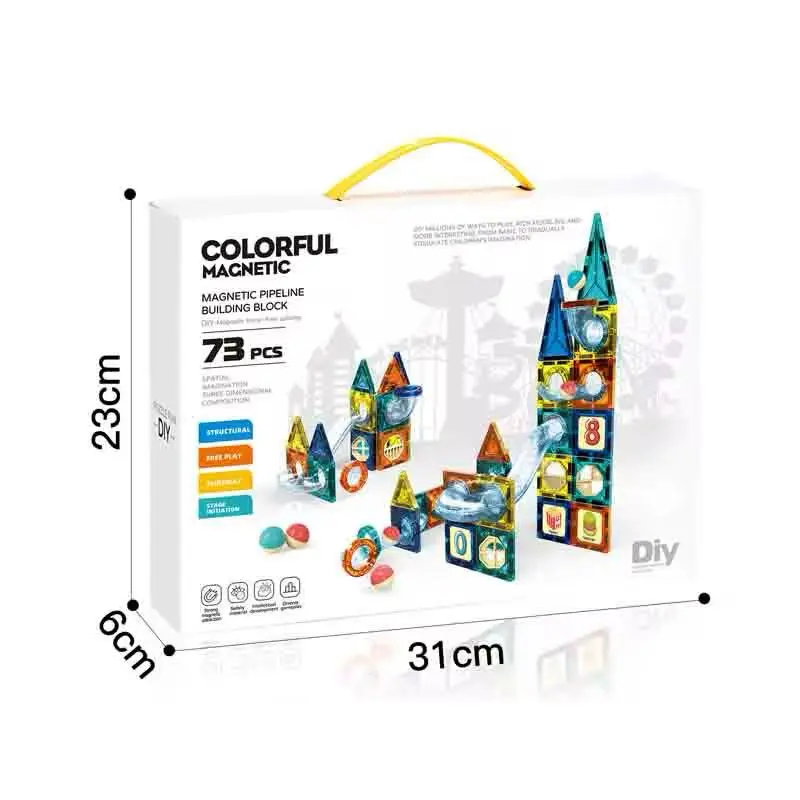 Magnetic Pipleline Building Blocks 73pcs-1.webp