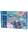 10 in 1 Classic Board Games Set for Kids & Family – Snakes & Ladders, Ludo, Chess, Checkers, Cards Deck & More – Educational Strategy Game Kit for Brain Development