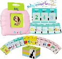 Talking Flash Cards for Early Learning, Sensory Toys for Children (English and Arabic Cards Included)
