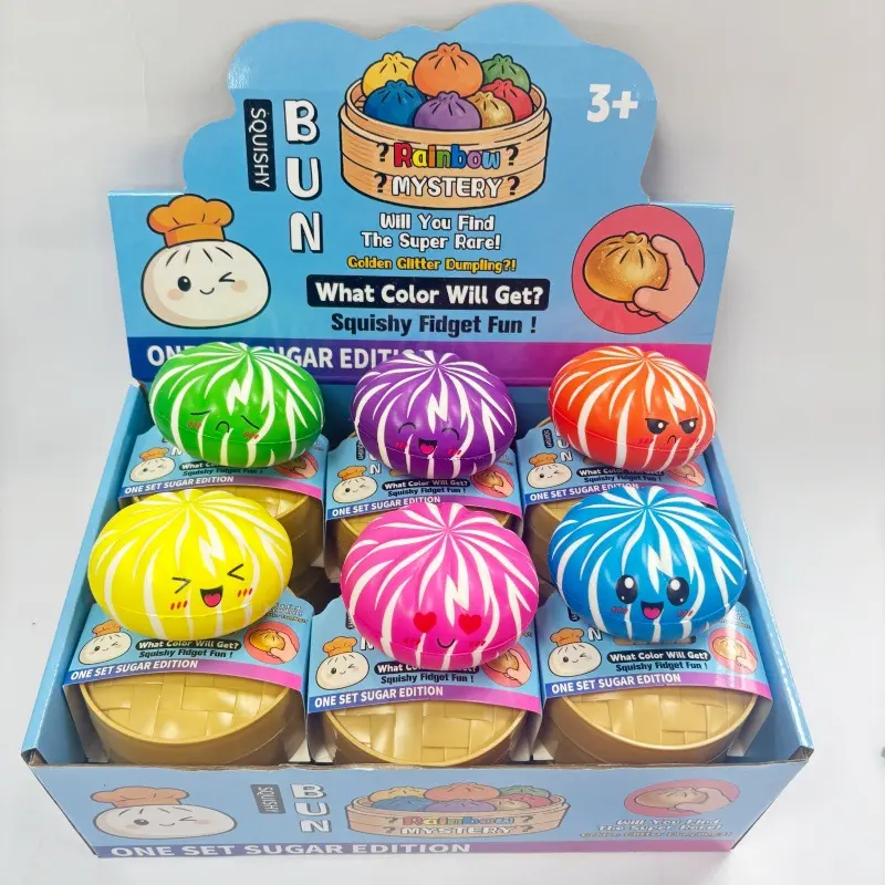 Color Emoji Slow Rising Squishy Dumpling - 8.5cm