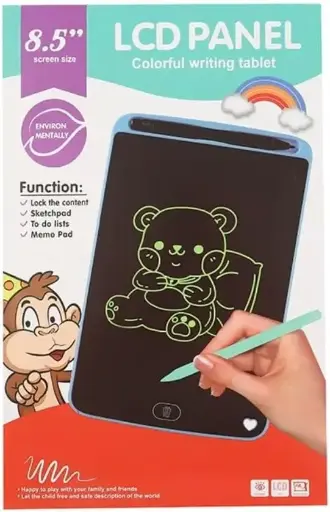 [PO-P141] 8.5" LCD Colorful Writing Tablet, Sketchpad and Memo Pad, Environmentally Friendly