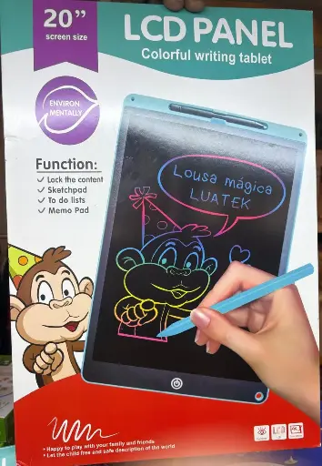 [PO-P143] 20" LCD Colorful Writing Tablet, Sketchpad and Memo Pad, Environmentally Friendly