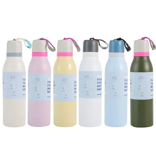 Double Walled, Vacuum Insulated, SUS304 Stainless Steel Water Bottle, Powder Coated, multi-purpose lid - 700ml