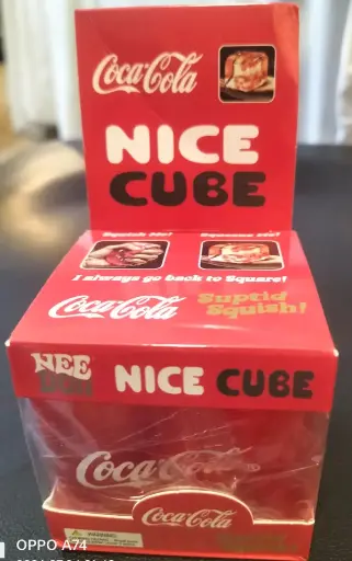 Coca Cola - NeeDoh Cube, Stress Relief decompression toy, slow rising